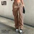 Liu Ming Fashion Summer Women s Vintage Casual High Waist Cargo Pants Hip Hop Streetwear Trouser