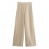 KAR&OT ZA 2024 women's new casual versatile pleated effect high waist straight wide leg pants 3897059 3897069