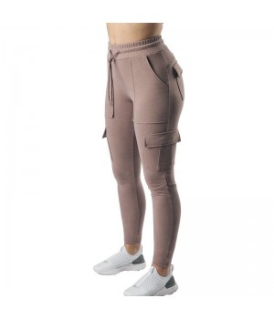 Wholesale Women Gym Tights Sweat Jogger Pants Multi Pocket Cargo Sweatpants Gym Custom Jogger Pants